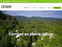 Tablet Screenshot of bivouac-nature.com